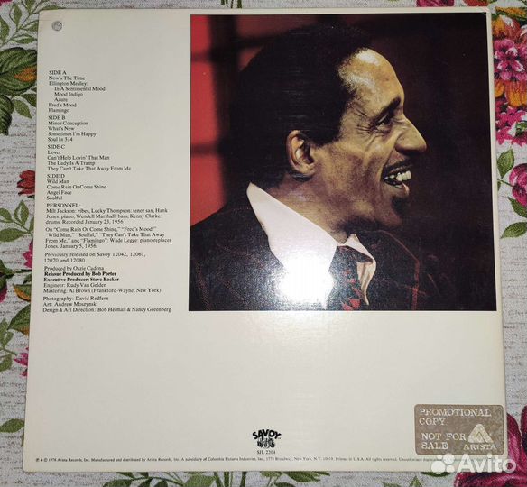 Milt Jackson - Second Nature (promo) 2LP