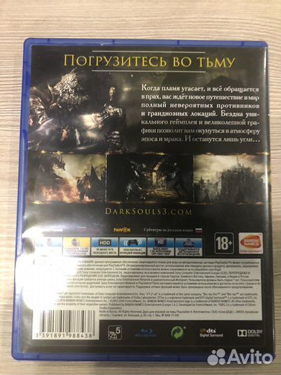 Dark Souls 3 для Sony Ps4