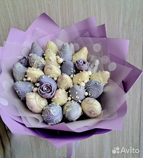 Букет из клубники в шоколаде