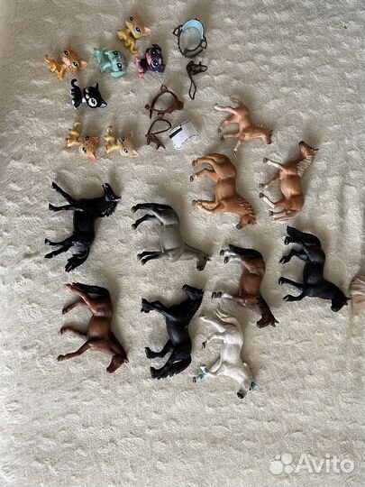 Фигурки лошадей schleich,всадник,амуниция,lps