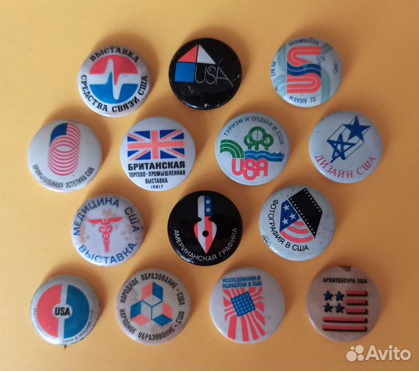 Значки иностранных выставок в СССР