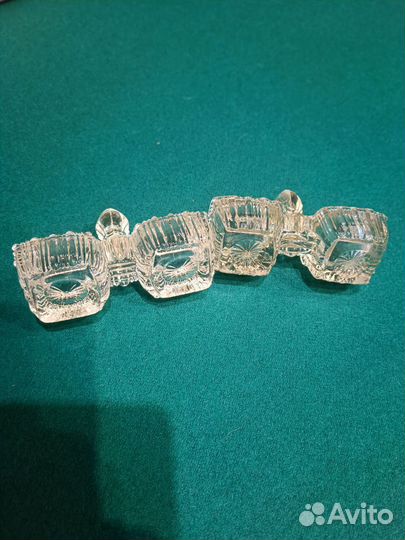 Двойная солонка стекло