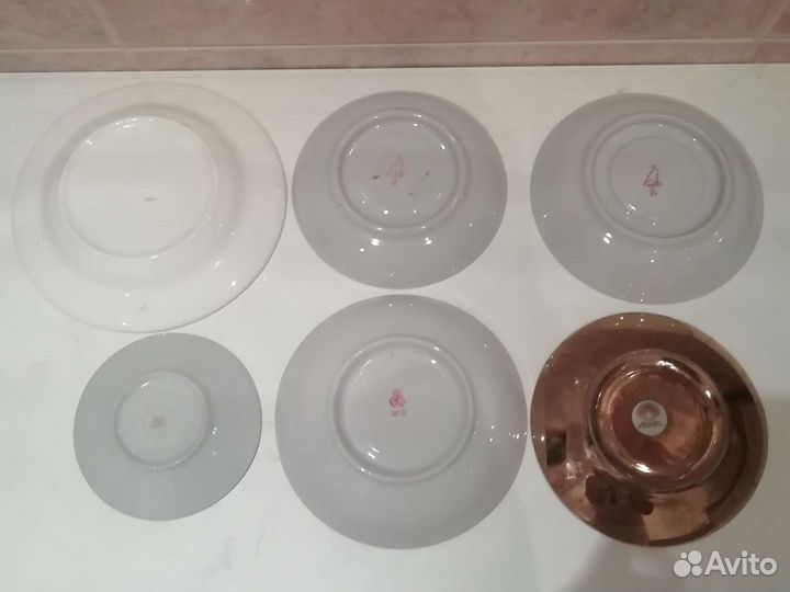 Посуда СССР кружки, блюдца, пиалы фарфор