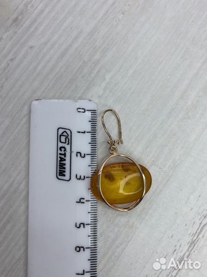 Золотые серьги 583 пробы