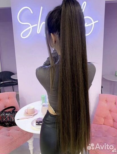 Накладной хвост/хвост на резинке/волосы