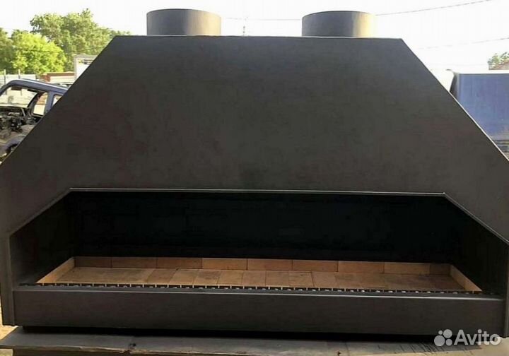 Мангал для ресторана, мангал с дымоходом