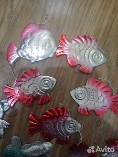 Картонные елочные игрушки СССР