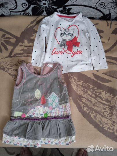 Детские,футболка и платье