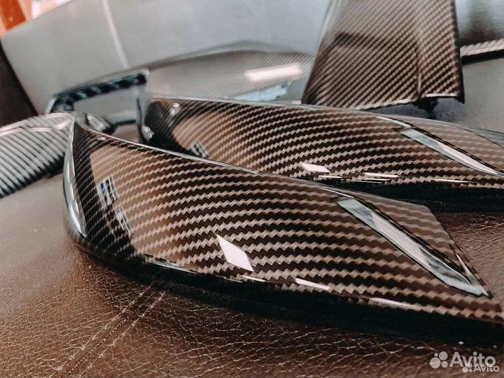 BMW F30 Аквапринт планок салона под карбон