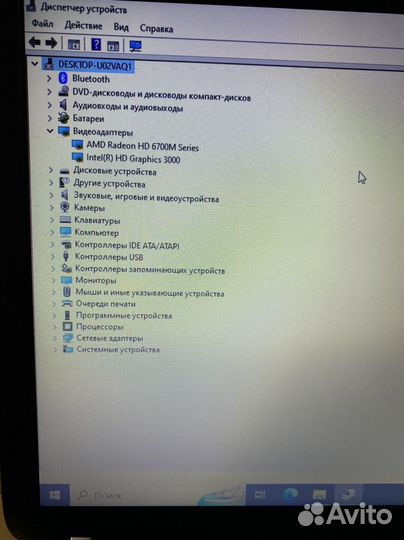 Ноутбук HP DV6 Pavilion SSD 120 GB, Intel i5