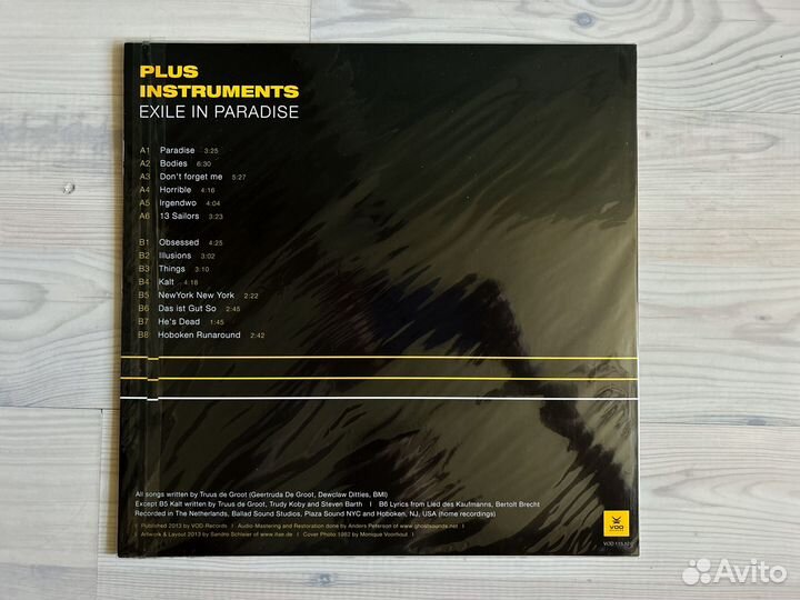 Винил Plus Instruments – Exile In Paradis LP rare