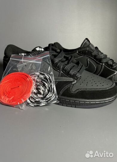 Кроссовки Travis Scott X Air Jordan 1 Low Black Ph