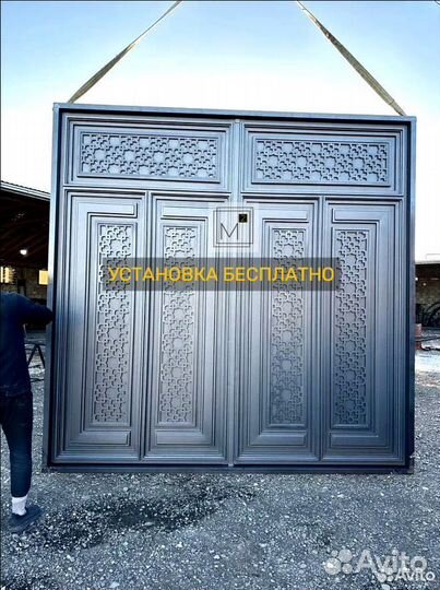 Ворота в Махачкале в красивом дизайне