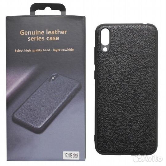 Чехол Huawei Y7 (2019) под кожу с коробкой