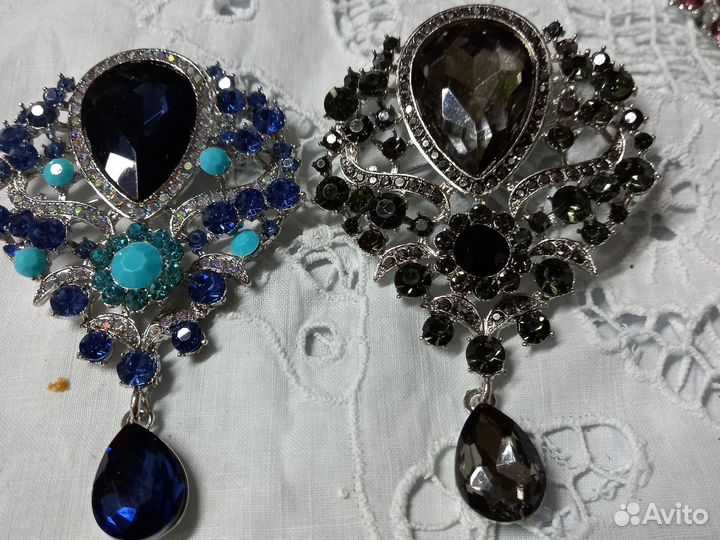 Винтажная брошь - кулон