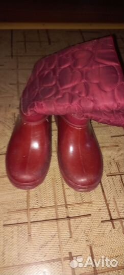 Детские резиновые сапоги