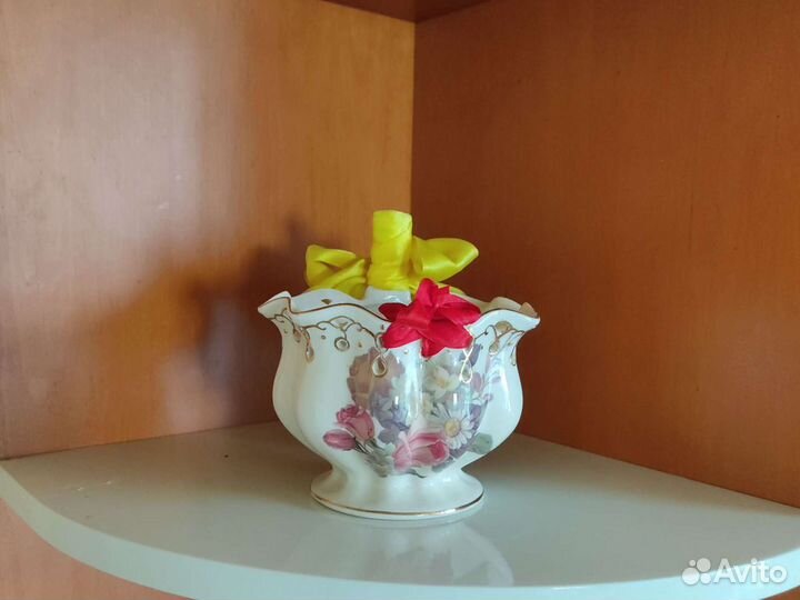 Банка горшок керамический, конфетница