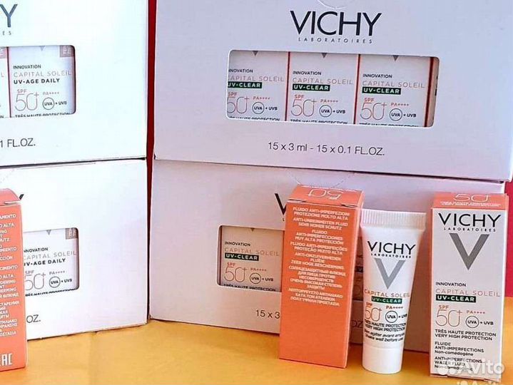 Vichy Capital Soleil spf 50+, бокс 15 шт*3 мл