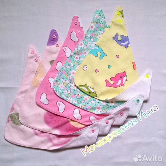 Слюнявчик нагрудник непромокаемый бандана