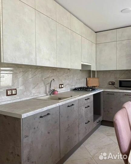 Кухонный гарнитур без ручек мок 0832846