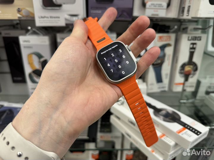 Ремешок Каучук на apple watch ultra 2 Uniq