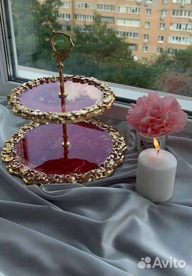 Горка, этажерка из эпоксидной смолы