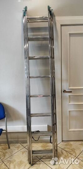 Алюминиевая трехсекционная лестница itoss 7608