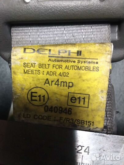 Ремни безопасности хундай акцент