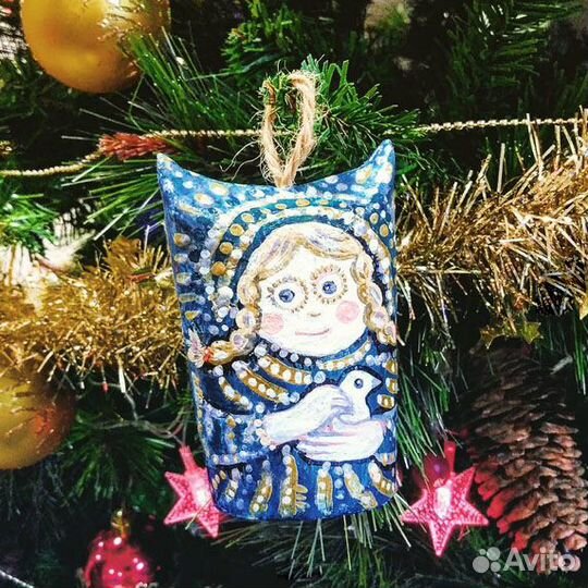 Ангелы. Украшения новогодние. Ручная работа