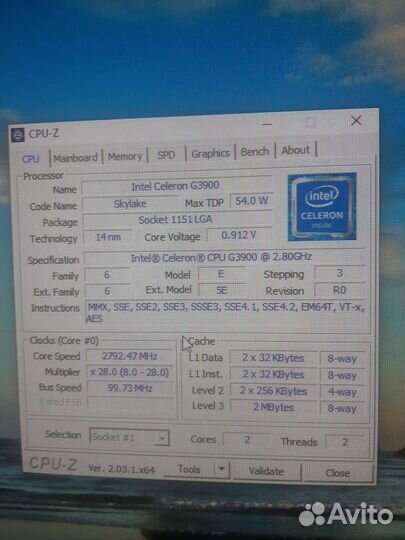 Celeron G3900 (1151)