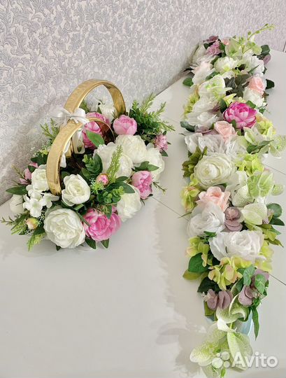 Свадебные украшения на машину