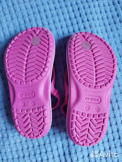 Сандалии crocs c10 девочке розовые