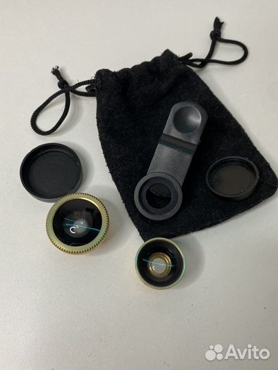 Линза для телефона макро, фишай, рыбий глаз