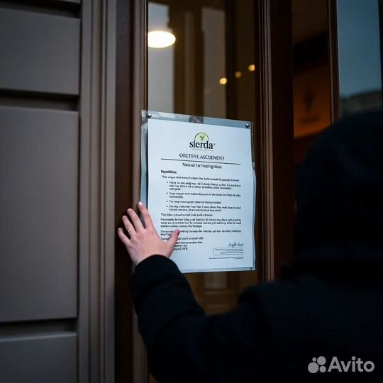 Требуется расклейщик объявлений