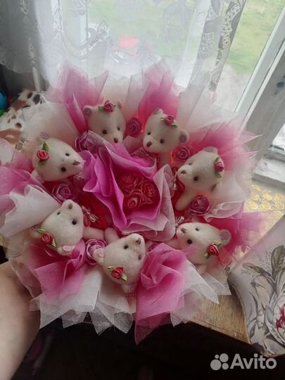 Букеты из мягких игрушек