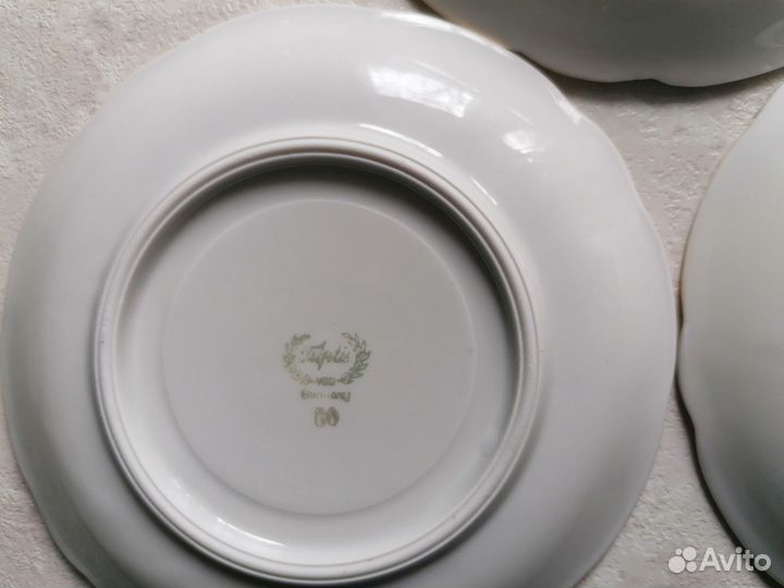Чайные блюдца ГДР Triptis