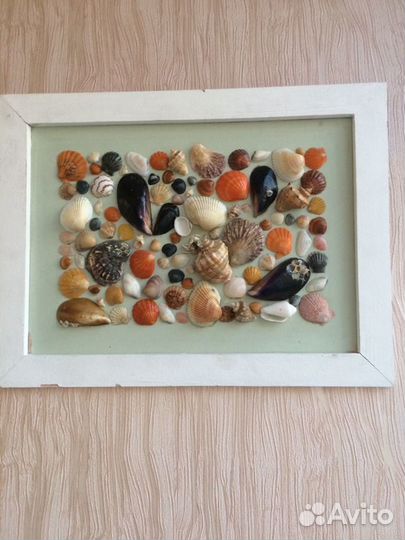 Картина с ракушками