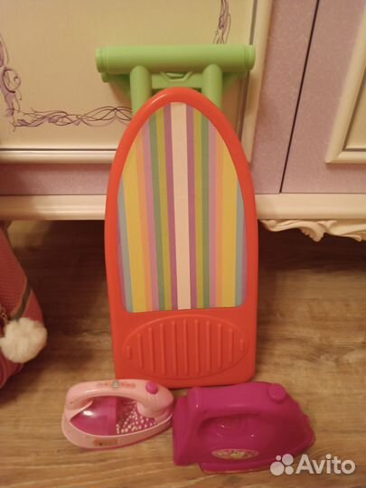 Утюг игрушечный(2шт)и гладильная доска