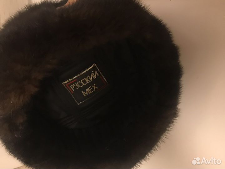 Норковая шапка мужская