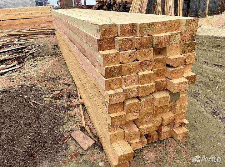 Брус обрезной 100х100х6000