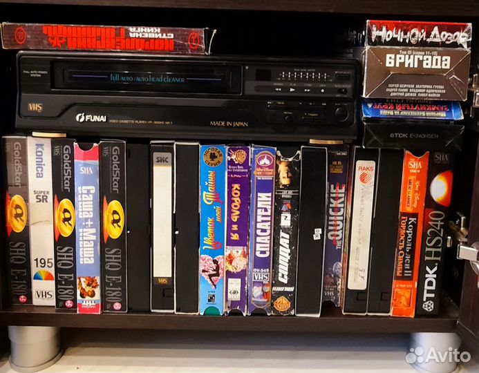 Видеомагнитофон funai + кассеты