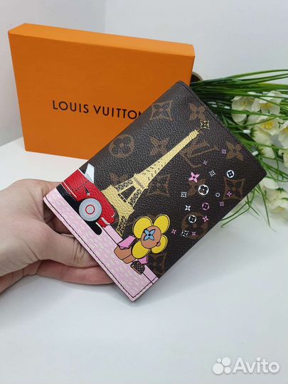 Обложка на паспорт louis vuitton Paris