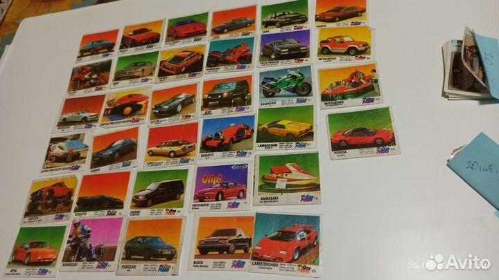 Вкладыши от жвачек 90 х