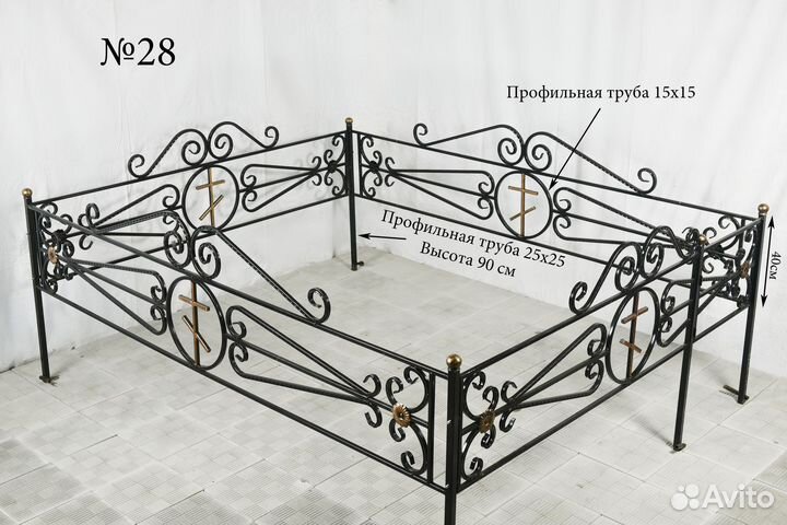 Ритуальные оградки на кладбище