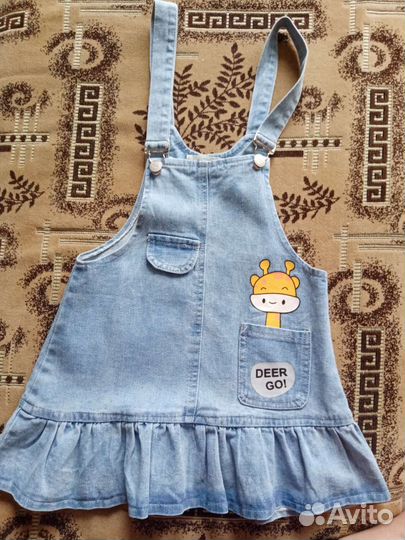 Джинсовый сарафан для девочки