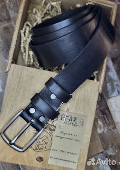 Ремень ручной работы из натуральной кожи