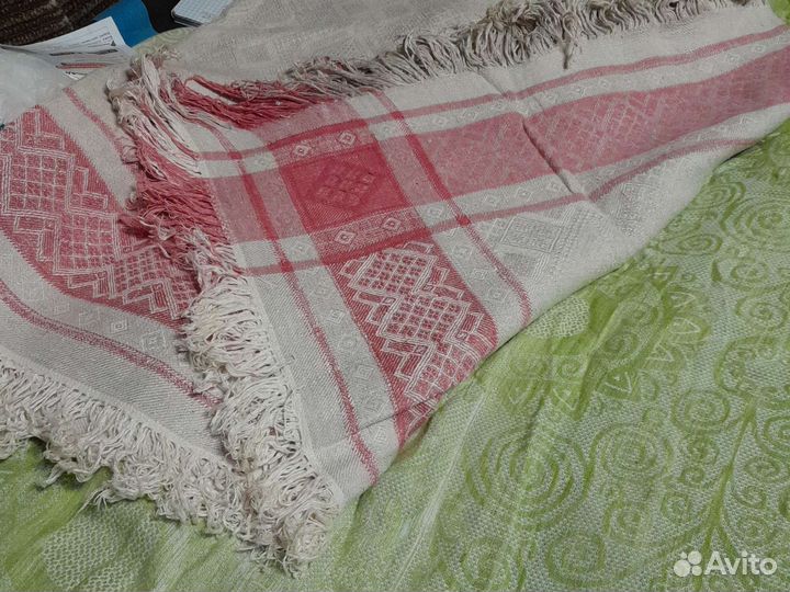 Скатерть новая СССР лен