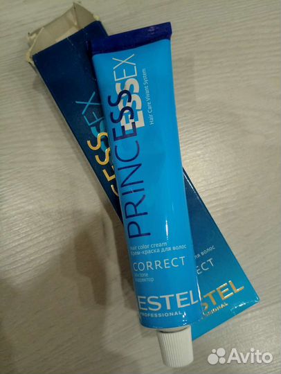 Краска для волос estel, тон синий
