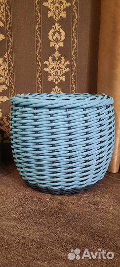 Кашпо из ротанга 