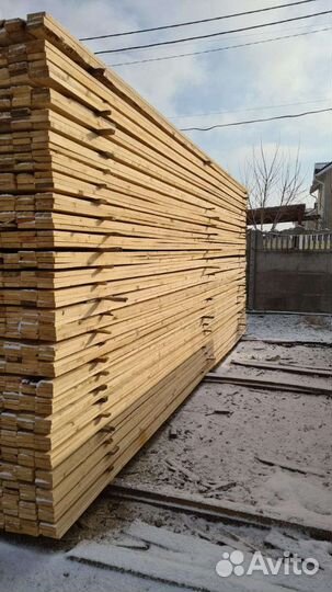 Доска обрезная сосна привозная